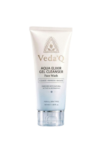 Veda’Q pure premium luxury Aqua Elixir Gel Cleanser Face wash